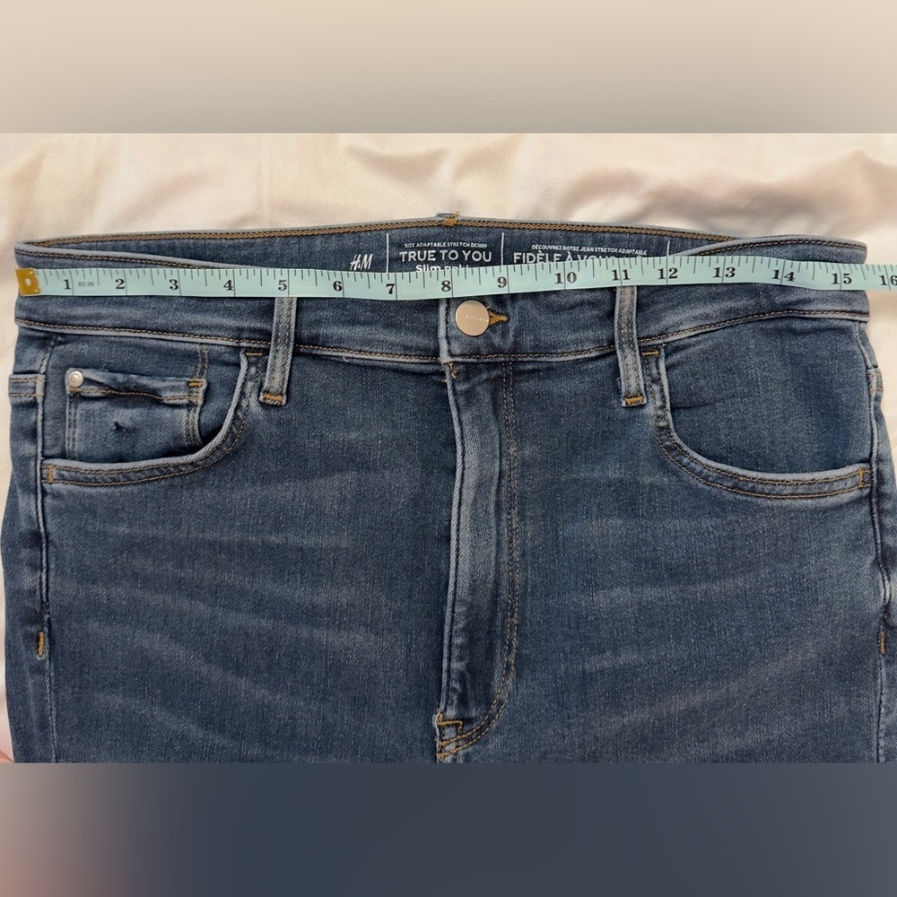 H&M Slim High waist jeans, XL, slim fit, ankle length, new/never worn - Picture 9 of 14